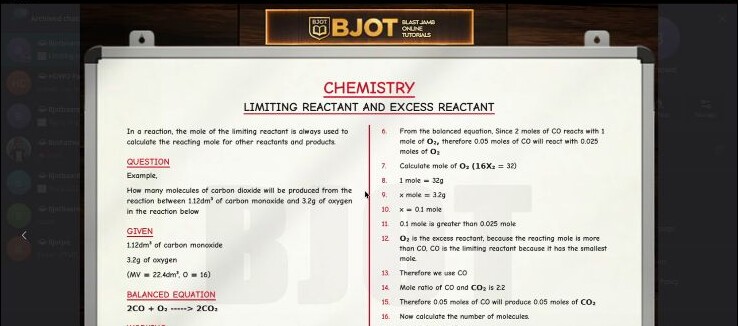Finished BJOT Chemistry board